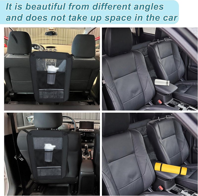 GLIDESMOOTH Dog Car Net Barrier, Secure Dog Car Barrier Behind Front Seat, Mesh Separator for Dogs, Dog Net for Car Back Seat Barrier for SUVs and Trucks, Black - Image 3